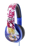 Teknofun - Casque Audio Dragon Ball Z - Goku et Vegeta Space - 150 Décibels - Connecteur Jack 3,5 mm - Bandeau Ajustable - Bleu et Rose - Pour Enfants et Adultes