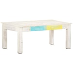 Table basse Blanc 110x60x45 cm Bois de manguier massif vidaXL - Blanc
