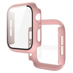 BNBUKLTD® Compatible for Apple Watch Case Screen Protector Series 3/4/5/6/SE Full Protective Cover (Watch Model: 42mm, Color: Pink)(*)