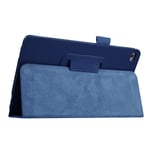 Litchi Smart Cover Stand För Ipad Mini 4 - Mörkblå