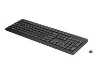 HP 230 - Tastatur - trådløs - 2.4 GHz - Tysk - svart - for OMEN by HP Laptop 16 Victus by HP Laptop 16 Laptop 14, 15, 17 Pavilion Plus Laptop 14