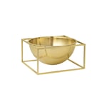 Kubus Bowl Centerpiece Large, Gold-plated