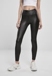 Urban Classics Leggings i syntetiskt läder (black,L)