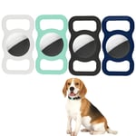 GABraden 3 Pack Protective Case Compatible with Airtag Pet Collar Silicone Cat Dog Collar Holder for Air tags Protective Silicone Cover Compatible with Apple Air Tag for Anti-Lost Use with Dog Collar