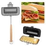 2X(Hot Dog Toaster, Cheese Maker Sandwich Maker Flip Pan, Camping Frying6181