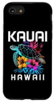 Coque pour iPhone SE (2020) / 7 / 8 Kauai Hawaï Tortue de mer Hawaï Plongée Souvenir Surfeur