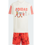 Adidas Adidas Adidas X Disney Mickey Mouse T-shirt Set Treenivaatteet OFF WHITE / BRIGHT RED