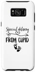 Galaxy S8+ Special Delivery From Cupid Valentines Day Couples Pregnancy Case