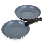 Tower Freedom Frying Pan Set with Detachable Handle, Non-Stick Aluminium T800203