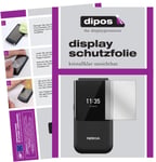 dipos I Screen Protector compatible with Nokia 2720 Flip back Protection Films clear