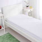 Cot Bed Fitted Sheet 140x70, Toddler Bed Sheets,Nursery Bedding Sets,White 2Pack