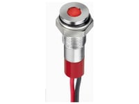 Apem Q6f3cxxr24e Led-Signallampe Rød Flush 10 Mcd