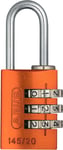 ABUS combination lock 145/20 orange - Luggage lock, locker lock and much more.