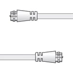 New 2m F Plug to F Plug Coaxial Lead Sat Cable Sky