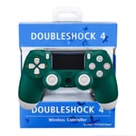 Ps4 Controller, Wireless Controller for Playstation 4, Bluetooth Game Controller, Double Vibration, Headphone jack Ergonomic LED lighting with USB cable connection,GREEN