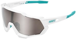 100% Eyewear Speedtrap Bora Hansgrohe Mirror Lens Sunglasses, White