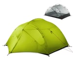 3 Person 4 Season 15D Camping Tent Outdoor Ultralight Hiking Backpacking Hunting Waterproof Tents Ground Sheet fishing tent tents blackout tent camping (Color : 15D 3 season green)