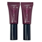 L'Oreal Infallible Paints Lip Colour. (2 PACK)  2 x 4ml Tubes SULTRY SANGRIA 326