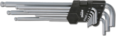 L-Nyckelsats Insex 1,27-10mm Med Kulände 234mm Långa 10-Delar Sonic