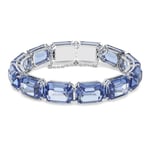 Swarovski armbånd Millenia bracelet Octagon cut, Blue, Rhodium plated - 5614927