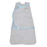 HALO HALO® SleepSack® Ideal Temp Wrap Kapalo-Unipussi 1.5 TOG Heather Gray/Aqua