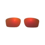 Walleva Fire Red Polarized Replacement Lenses For Oakley Chainlink Sunglasses