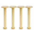 unknow Adjustable copper furniture legs, metal sofa TV cabinet feet, replacement legs, heavy duty support, gold (4 pieces)