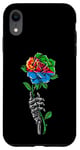 Coque pour iPhone XR Rose érythréenne avec squelette et racines du drapeau érythréen