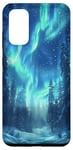 Galaxy S20 Aurora Borealis Hiking Outdoor Hunting Forest Case
