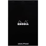 Rhodia head stapled pad black N°19 dot 5st