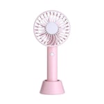 Usb Mini Fold Fans Electric Portable Hold Small Fans Originality Small Household Electrical Appliances Desktop Electric Fan 208x95x68mm-Pink