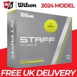 Wilson Staff 2024 Model X Yellow Golf Balls MULTIBUY DEALS - FREE UK Delivery