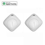 Aiyato-Localisateur De Clé Bluetooth,Fonctionne Avec Apple Find My Global Network,Smart Airtag Tracker Pour Système Ios,Article Pour Sacs - Type 2pcs White #B