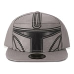The Mandalorian Bounty Hunter Helmet Novelty Cap, Grey/Black (NH837124STW)
