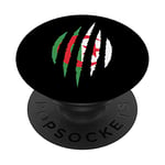 Cla Algérie Volleyball Drapeau Maghreb Afrique Basketball PopSockets PopGrip Interchangeable