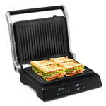 Electric Panini Press Grill 4-Slice Sandwich Maker w/ Non-Stick Coated Plates