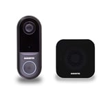 Marmitek Video Doorbell Promopack Buzz LO + Bell ME BLK - WLAN Intercom with camera - Motion detection - Night Vision - 1080p FullHD - Extra Wireless Chime - See who's standing in front of your door