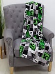 Minecraft Scribble Fleece Blanket - Multi