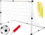 Lean Toys Stort Fotbollsmål För Barn + Fotboll Med Pump Fotbollsspel
