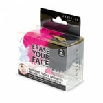 Erase Your Face 2 pack of Silicone Facial Sponges - Make-up Remover Pore Refiner