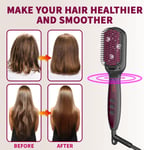 Hair Straighteners Brush for Women, 30S Quick Heating Hair Straightening Brushes