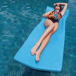 Pool Mate XX-Large Foam Mattress Swimming Pool Float with Bonus Kool Kan, Marina Blue