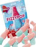 Påse med Malaco Fizzypop - Rosa och Blå Bubbelgumflaskor 85 gram