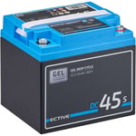 EDC45SG Batterie Décharge Lente Deep Cycle 12V 45Ah Gel Solaire avec Ecran lcd 196 x 166 x 173 mm - Ective
