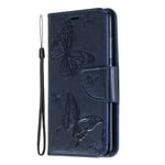 The Grafu Case for Xiaomi Redmi 6, Durable Leather and Shockproof TPU Protective Cover with Credit Card Slot and Kickstand for Xiaomi Redmi 6, Blue