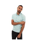 Lacoste Mens Paris Pique Polo Shirt in Mint Cotton - Size Small