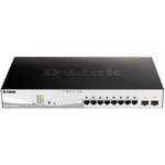 Switch réseau RJ45/SFP D-Link DGS-1210-10MP/E 8+2 ports 20 GBit/s fonction PoE X596592