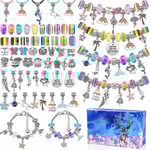 2022 julklapp DIY set Pandora Murano Beads Kit Berlocker för armband Halsband gör kvinnor och barn present