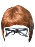 Austin Powers 2 pcs Set Brown Wig and Glasses Groovy 60's Swinging Costume Fancy