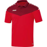 JAKO Women's Champ 2.0 polo, red/wine red, 36